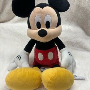Disney Mickey Mouse Plush - Black, Red, Yellow